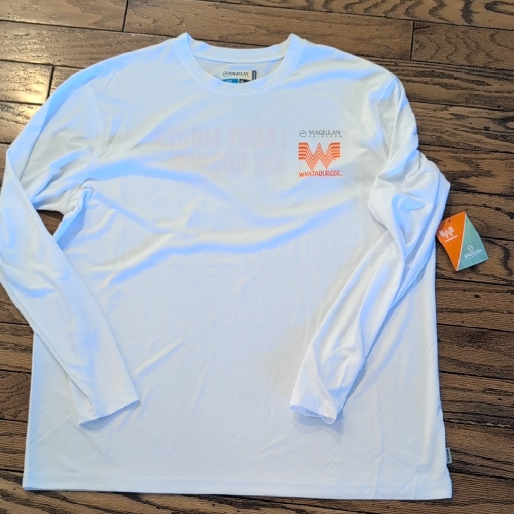 Magellan Outdoors Men's White Long Sleeve Shirt
